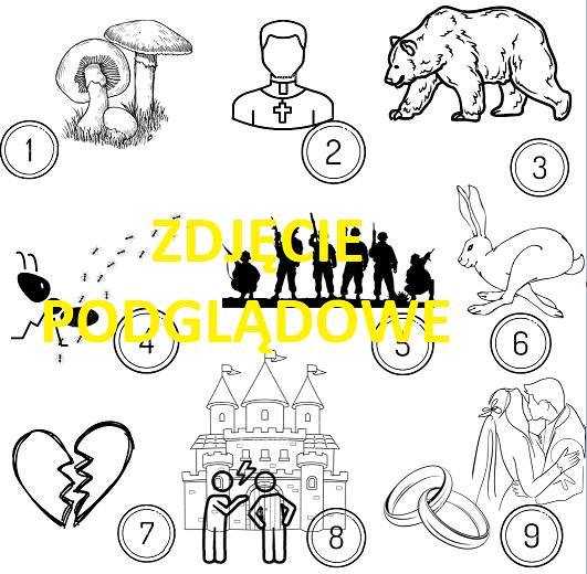 Ikonki - Pan Tadeusz, zadanie egzaminacyjne - egzamin ósmoklasisty