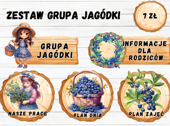 Zestaw grupowy grupa "jagódki" 2