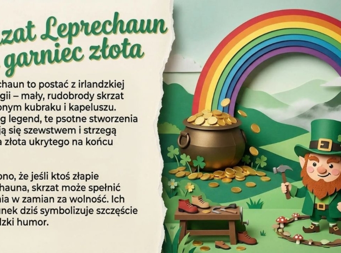 Dzień Świętego Patryka w szkole – gotowa gazetka / prezentacja (16 plansz)