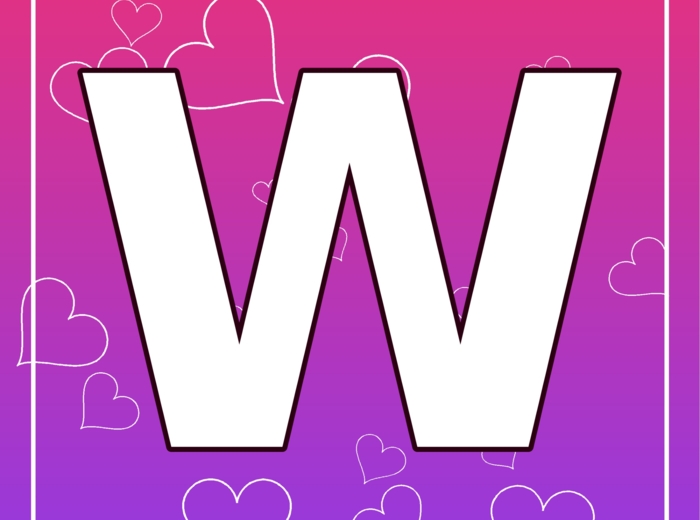 Girlanda WALENTYNKI – napis do druku (PDF, 10 liter)