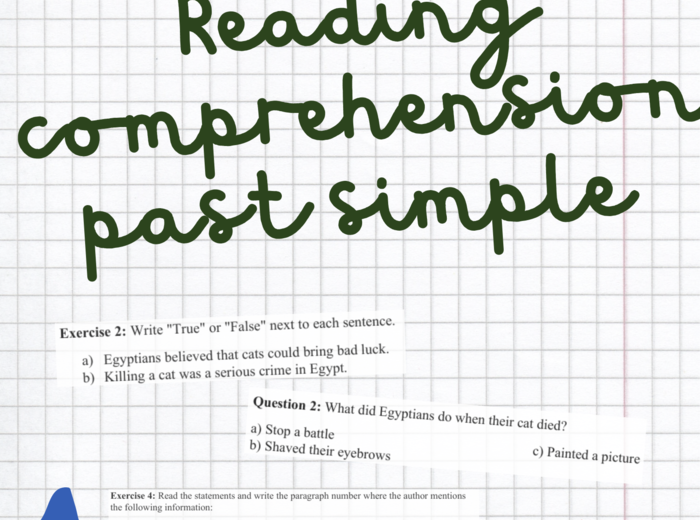 Reading comprehension, czytanie ze zrozumieniem past simple