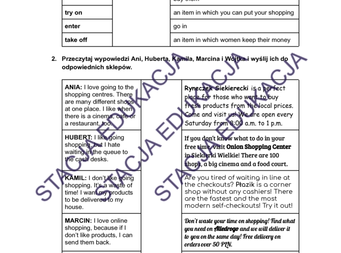 Super Powers 6 – Unit 5 – Utrwalenie materiału | Karta pracy PDF