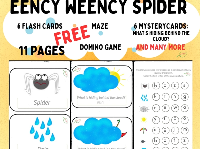 Incy Wincy Spider Ency Weency Itsy Bitsy Spider Rymowanki dla dzieci Nursery rhymes