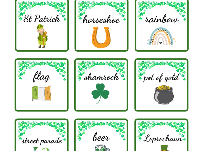 ST.PATRICK’S GREEN SET.