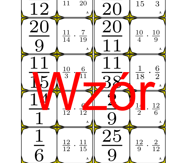 Domino - Mnożenie ułamków | matematyka