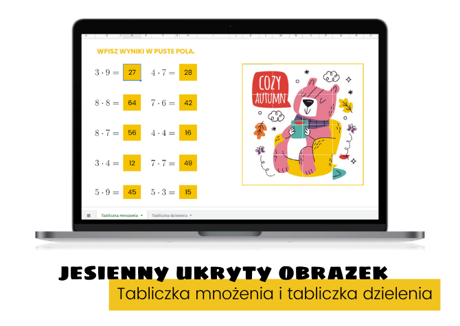 Klasa 2. Klasa 3. Klasa 4. Ukryty Obrazek. Jesień. Arkusze Google.