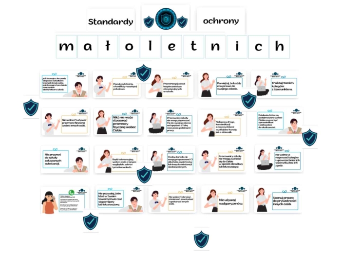 Standardy ochrony małoletnich - GAZETKA SZKOLNA + PREZENTACJA na zajęcia z psychologiem, wychowawcą, terapeutą.