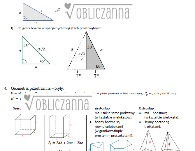 Wzory matematyczne na E8