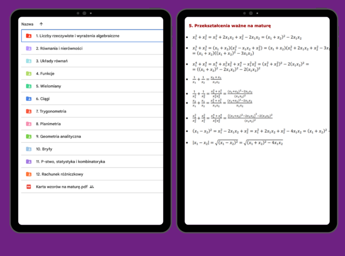 Notatki maturalne - Matematyka P+R
