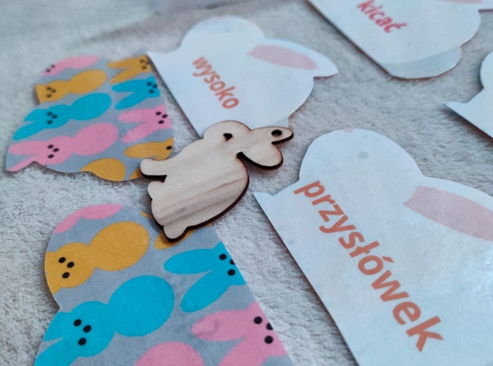 Wielkanoc - części mowy - zajączek memory