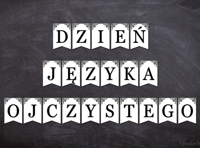 Międzynarodowy Dzień Języka Ojczystego – girlanda do druku (PDF)