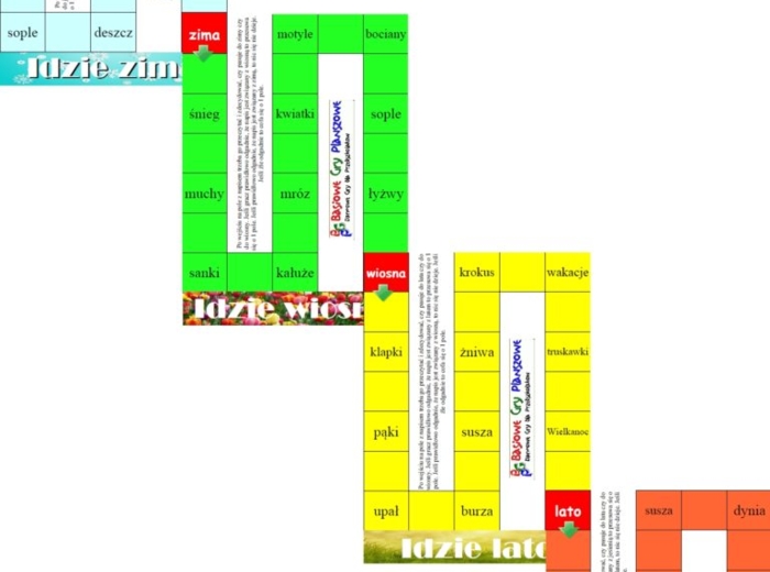 Idą pory roku – Gra planszowa