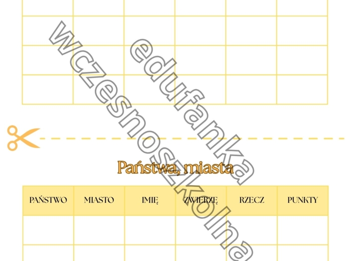Państwa, miasta - gra słowna