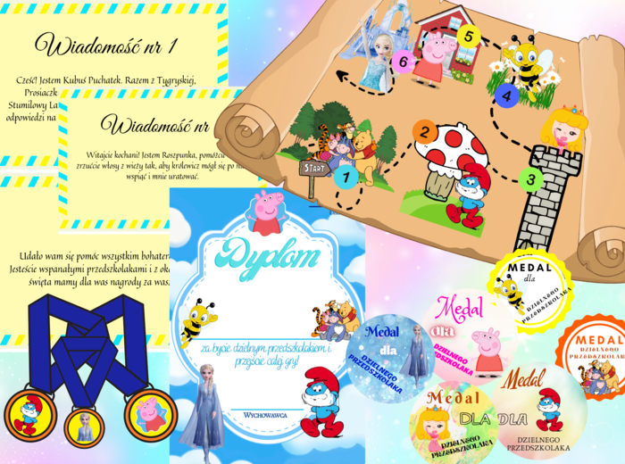 Bajkowa Gra na Dzień Przedszkolaka/ Dzień Postaci z Bajek