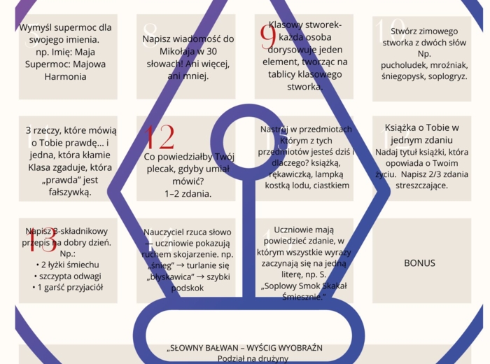 Kalendarz jak adwentowy- polonistyczny