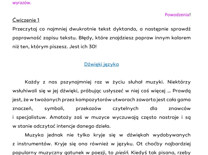 Dyktando samokontrole