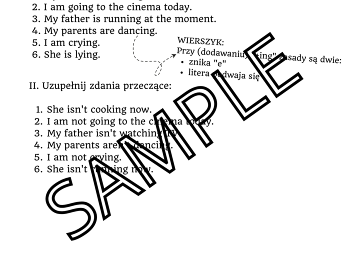 Present Continuous z Buzzy English