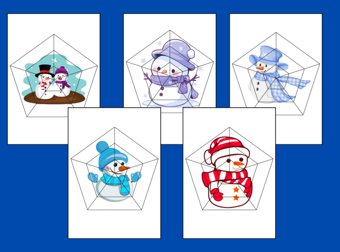 DZIEŃ BAŁWANA – Dzień Bałwanka – ZIMA – puzzle – układanka- układanki – biblioteka – świetlica – przedszkole – 14 wersji