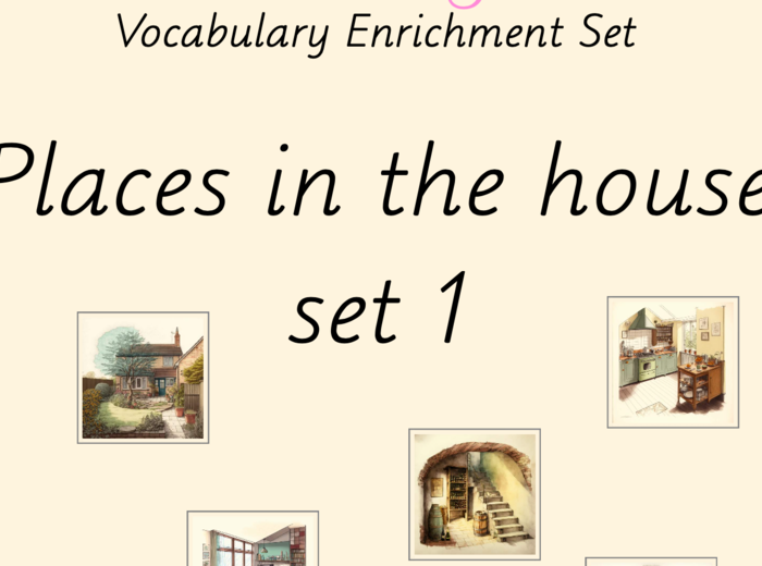 Zestaw kart obrazkowych: PLACES IN THE HOUSE SET 1