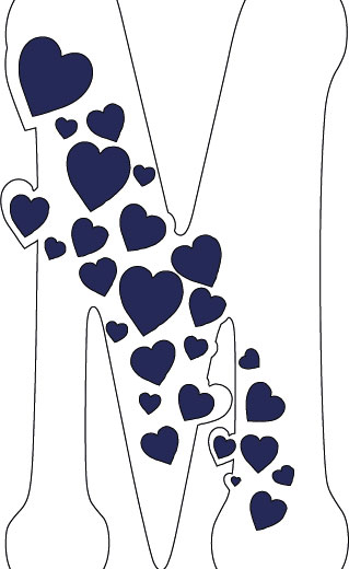 KOCHAMY WAS CAŁYM sercem Zestaw liter – produkt cyfrowy do druku