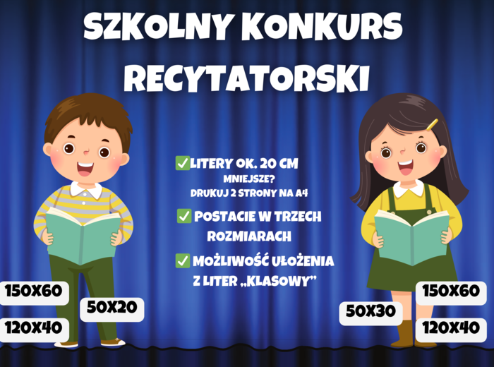 SZKOLNY KONKURS RECYTATORSKI - DEKORACJA