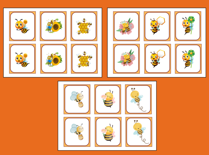 DZIEŃ PSZCZÓŁ - pszczoły – MEMORY – 36 szt. – biblioteka – przedszkole – świetlica