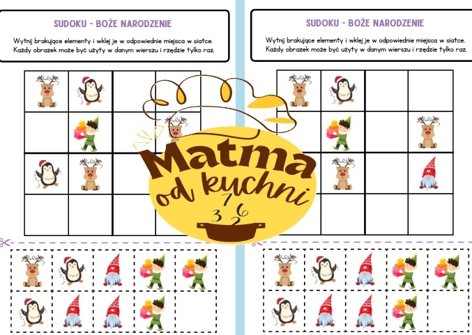 Sudoku obrazkowe - święta tradycyjne i nietypowe.