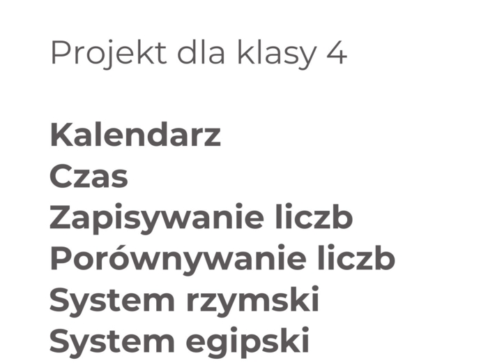 Projekt kl4 systemy liczbowe Podróż w przeszłość