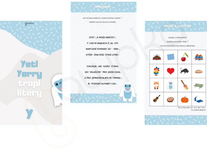Zeszyt zadań do nauki samogłoski Y