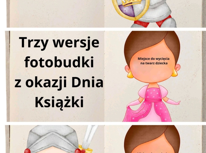 Fotobudka z okazji Dnia Książki- 3 wersje, łącznie 47 stron A4