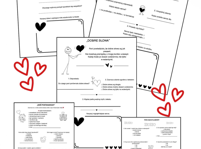 ❤️ WALENTYNKOWE CZYTANIE ZE ZROZUMIENIEM (kl. 1–3)