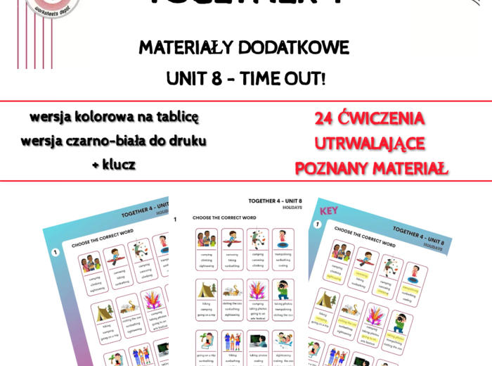 Together 4 Unit 8 – materiały dodatkowe do języka angielskiego
