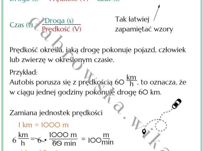 Prędkość, droga, czas