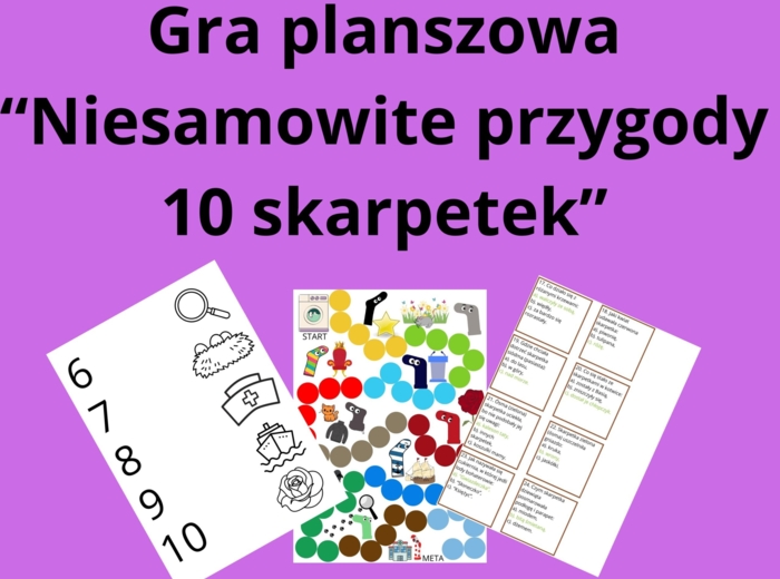 Gra planszowa "Niesamowite przygody dziesięciu skarpetek"