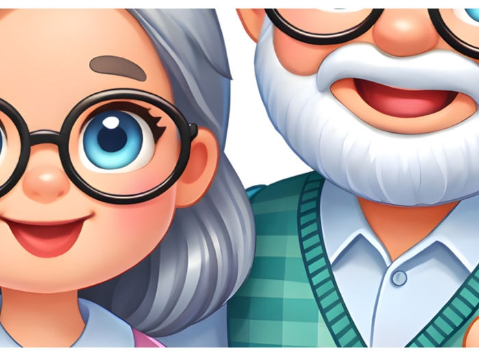 DZIEŃ BABCI I DZIADKA - zestaw materiałów, grafika XXL