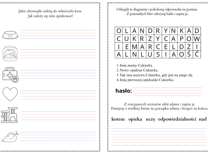 Cukierku, ty łobuzie! - karty pracy (pdf)