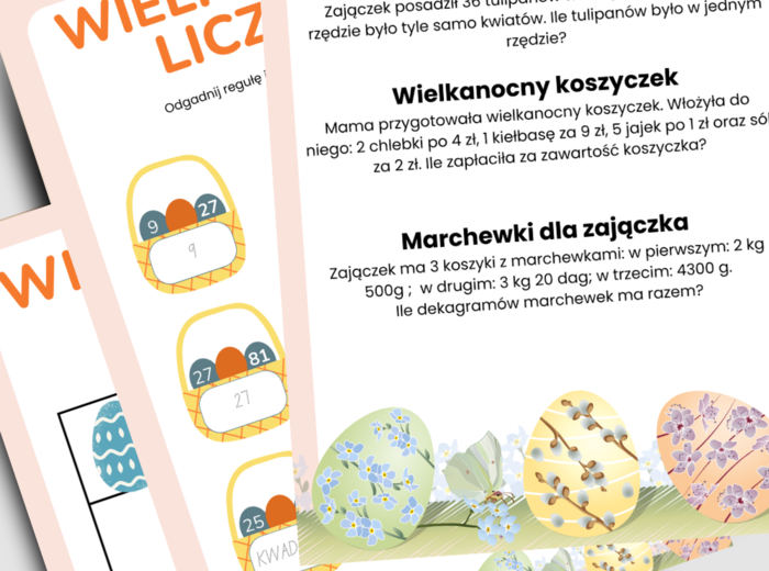 Wielkanoc Matematyka Klasa 4