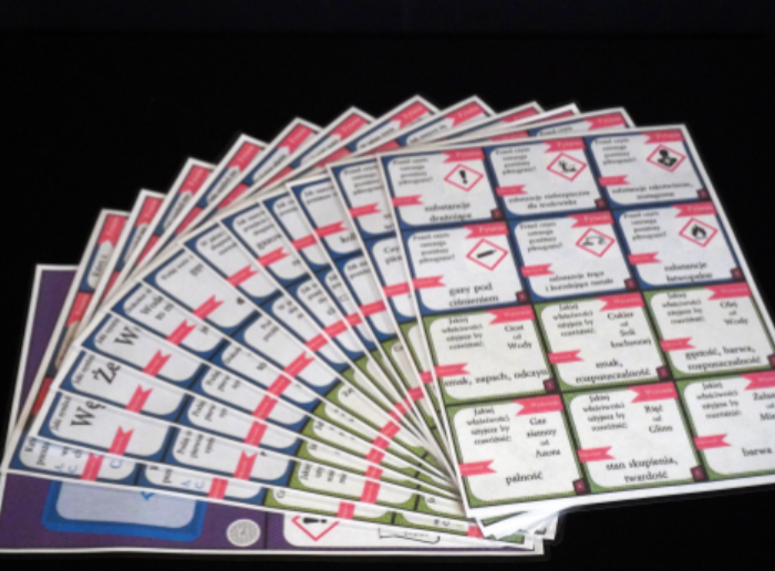 Klasa 7 i 8. Chemia. Gra karciana - "Pytanie czy wyzwanie?"