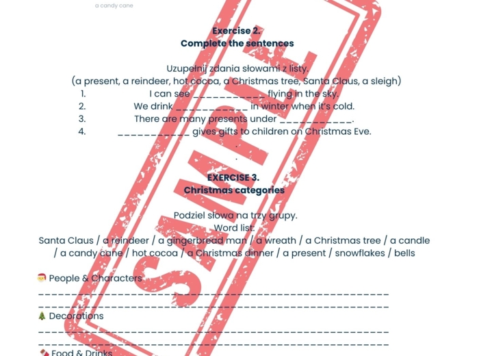 Christmas klasa 4-5 gotowa lekcja