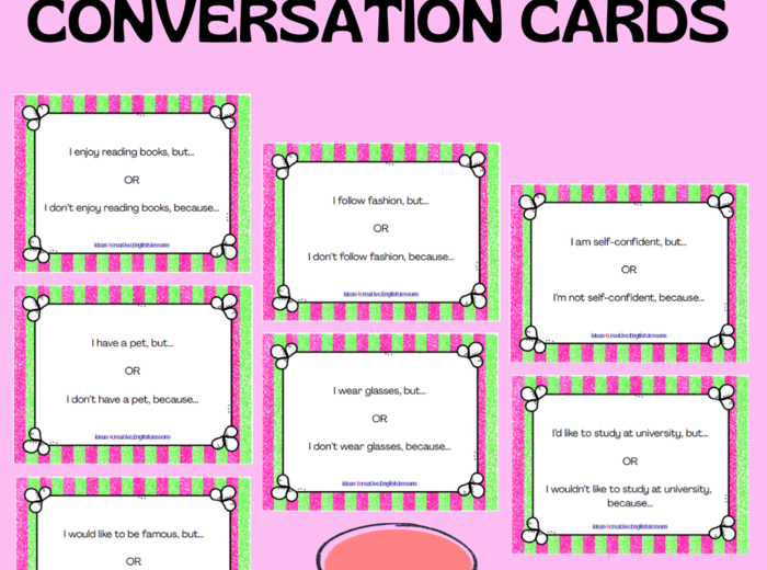 BUT & BECAUSE CONVERSATION CARDS