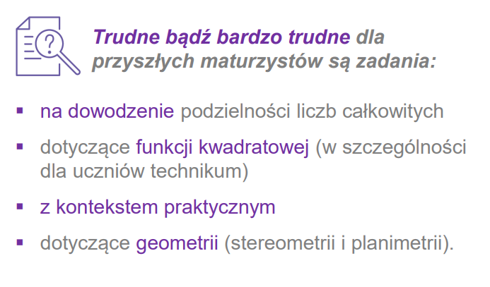 Zadania dowodowe - nowa formuła