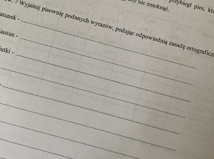 Pisownia wyrazów z u