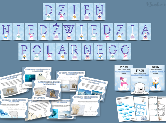 Dzień Niedźwiedzia Polarnego - zestaw