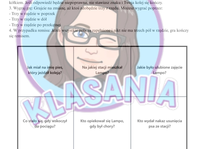 ,,O psie, który jeździł koleją"- karty pracy