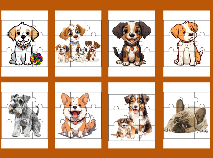 DZIEŃ KUNDELKA – puzzle – 19 szt.- biblioteka – świetlica