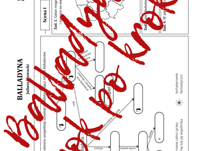BALLADYNA: Krok po kroku – karta pracy do lektury