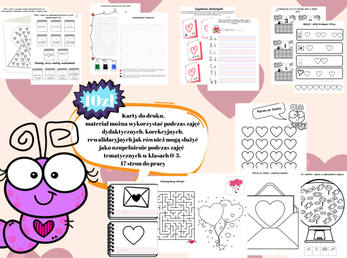 Walentynkowa Paczka - materiały walentynkowe