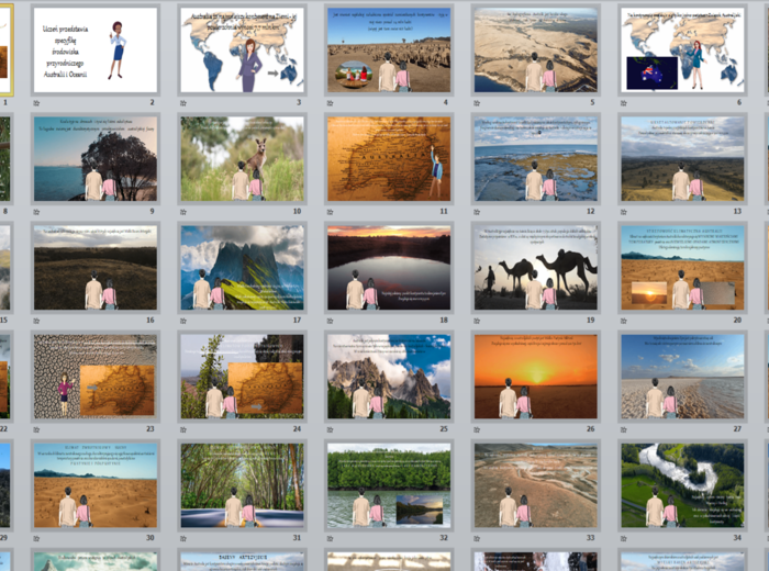 Środowisko przyrodnicze Australii i Oceanii - prezentacja multimedialna w power point