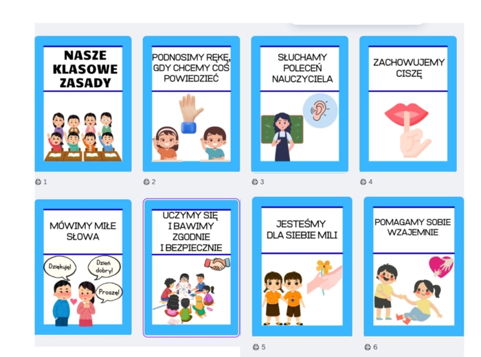 Klasowe zasady / Regulamin klasowy