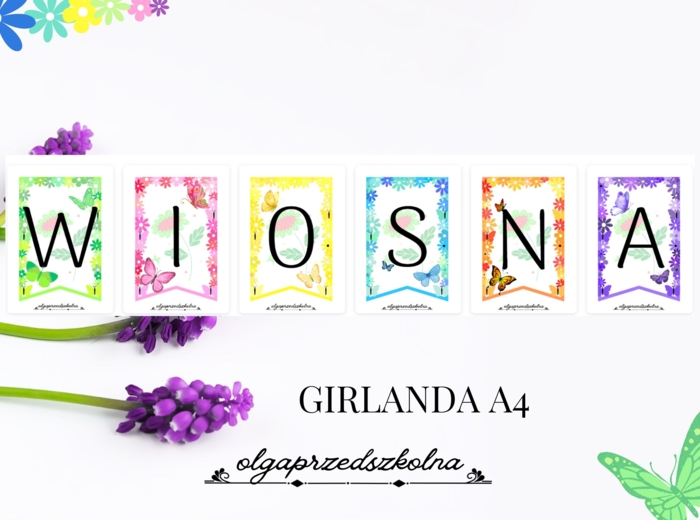 WIOSNA - GIRLANDA A4